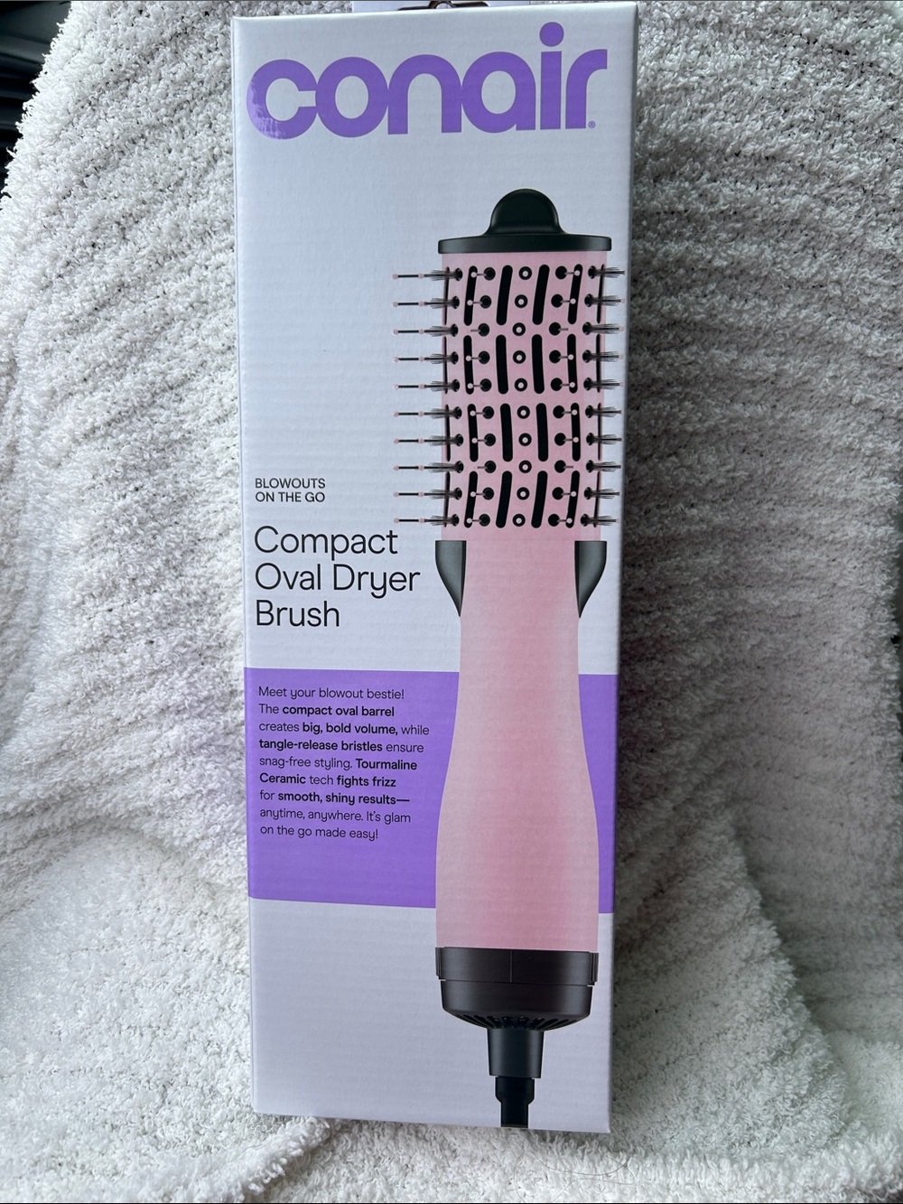 Conair Compact Oval Dryer Brush - Pink